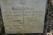 Барвинская Черня Ароновна, Москва, Востряковское кладбище